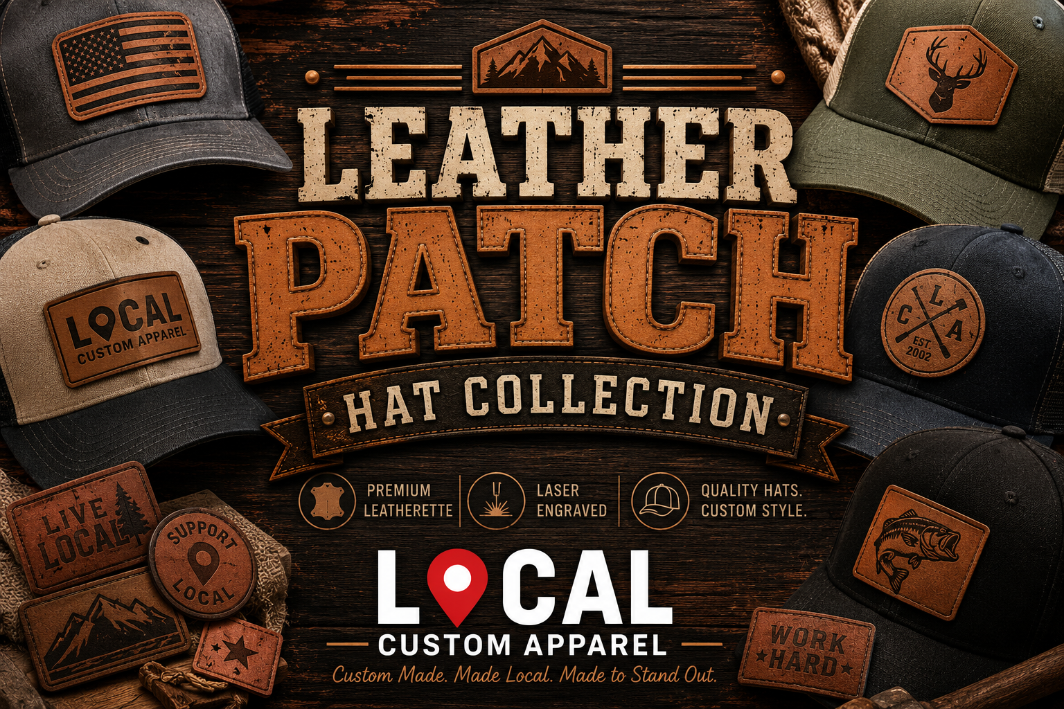 Leather Patch Hat Collection