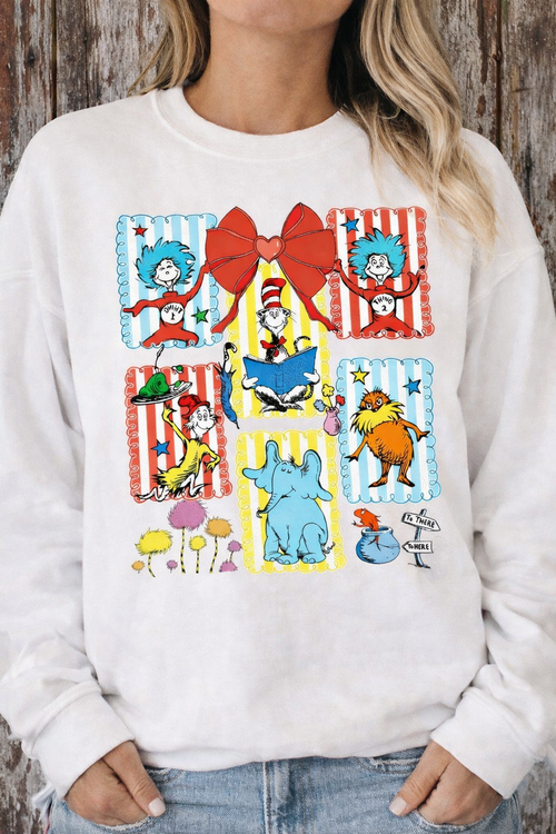 Dr Seuss Character Panel Shirt