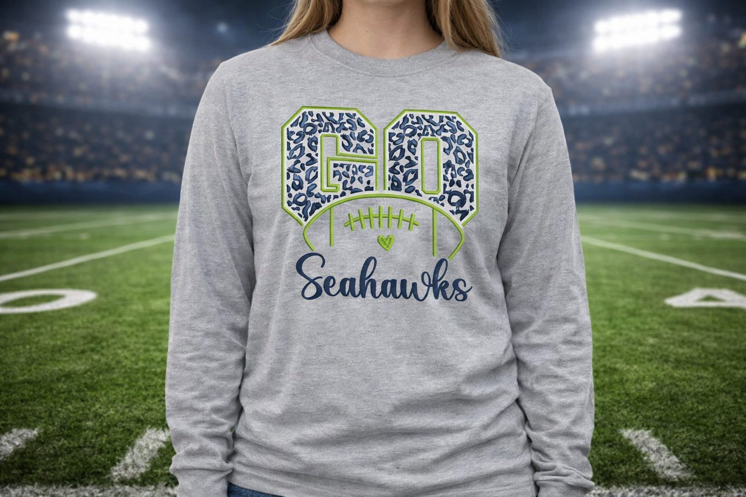 Go Seahawks Leopard Football