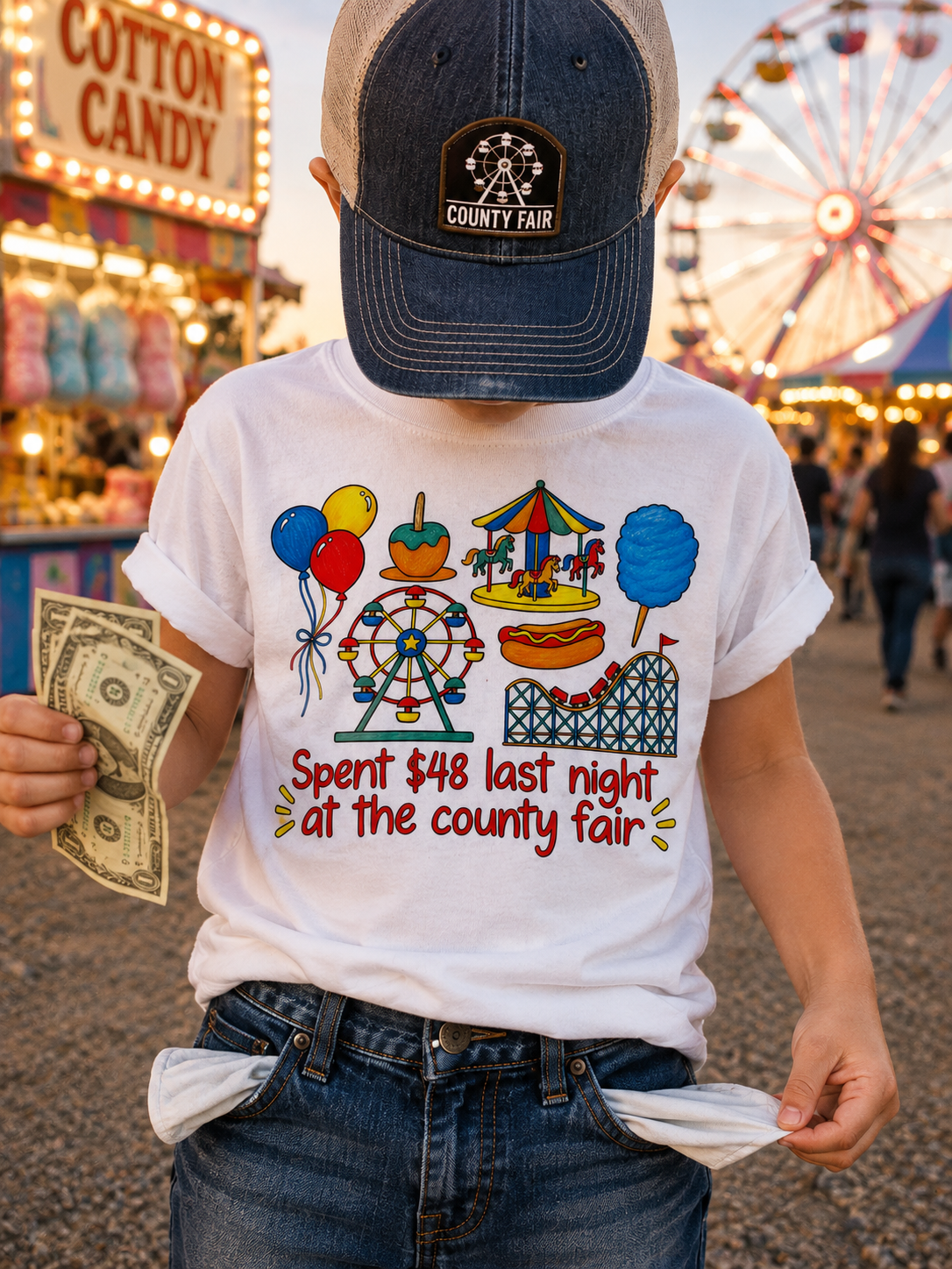 Spent $48 at the County Fair Kids Tee | Little Roo Fall Collection