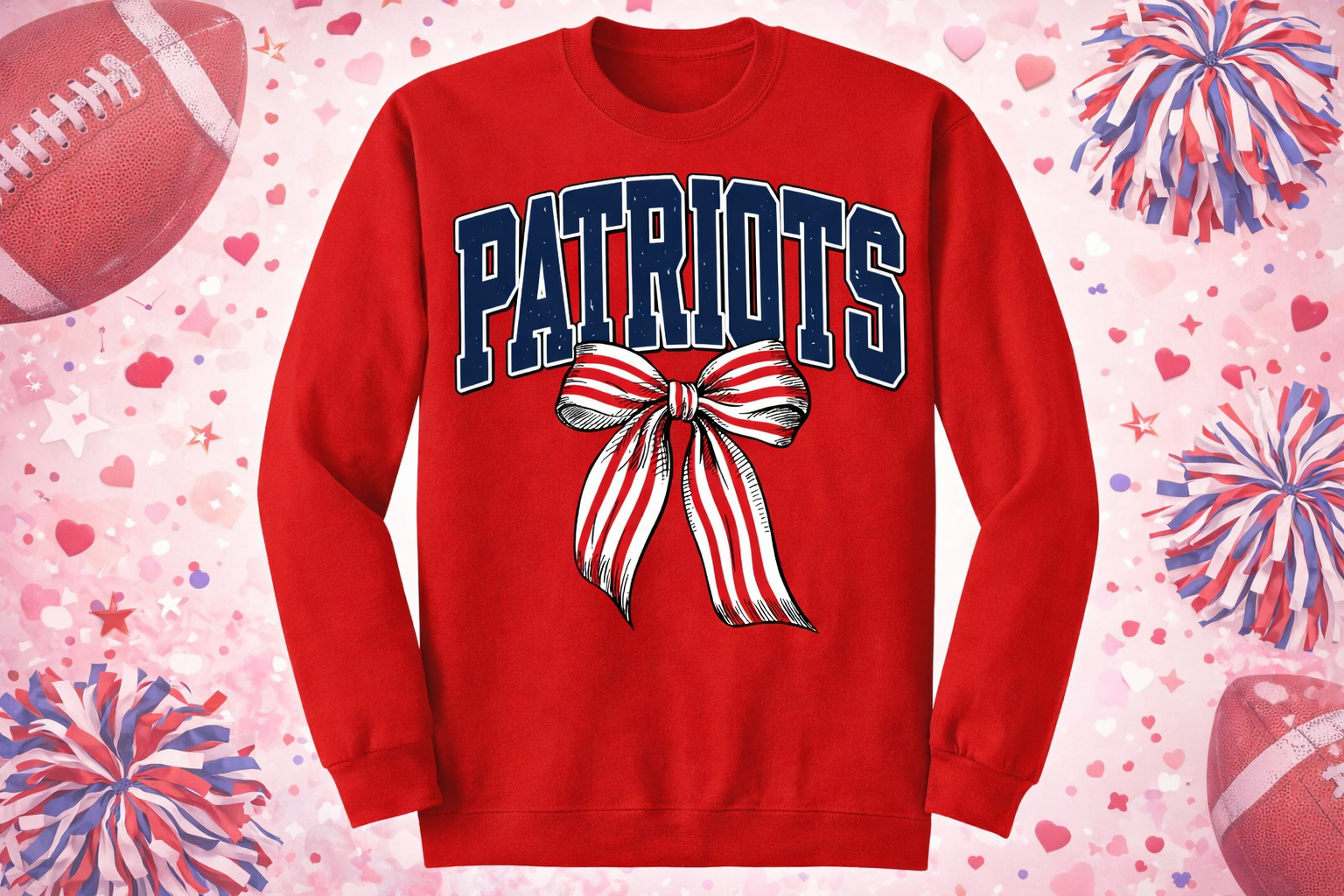 Patriots Bow Game Day - DTF Print