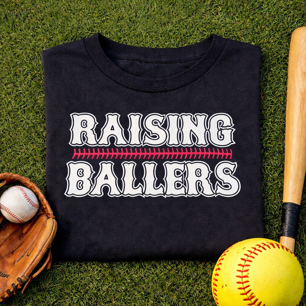 Raising Ballers Baseball Tee