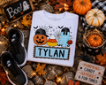 Little Roo Personalized Blue Halloween Tee