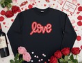 LOVE Embroidered Applique Sweatshirt-Valentine's Edition