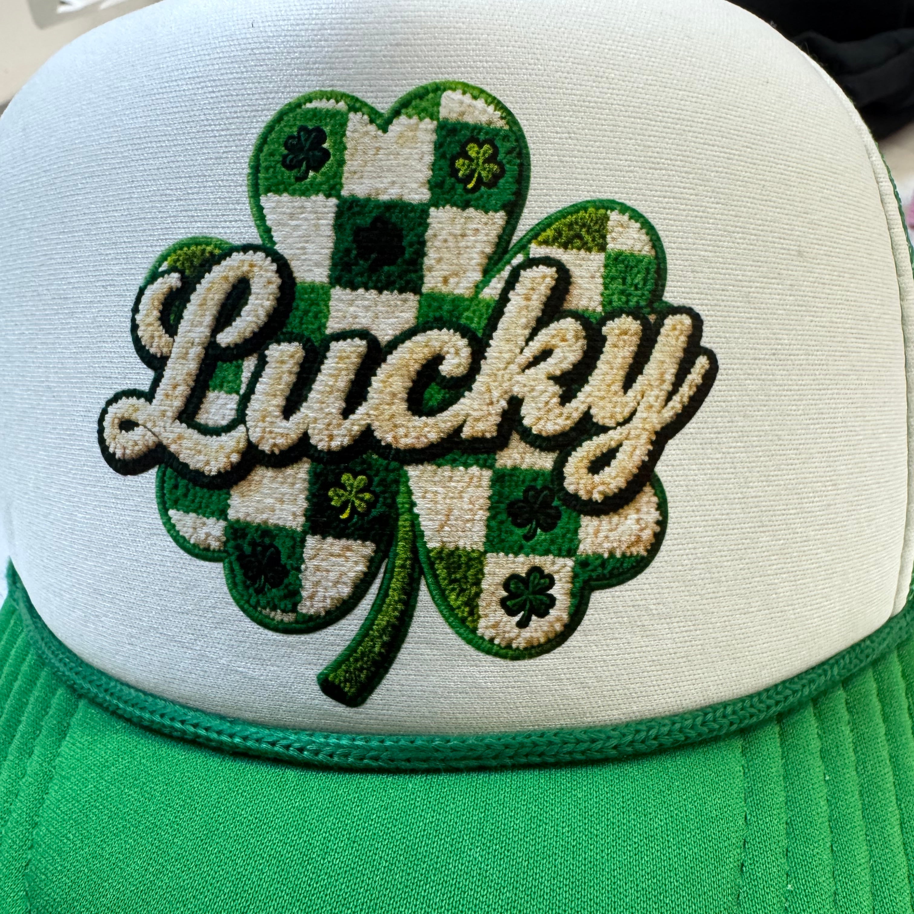 Lucky Shamrock Foam Trucker Hat-St Patty's Day Edition