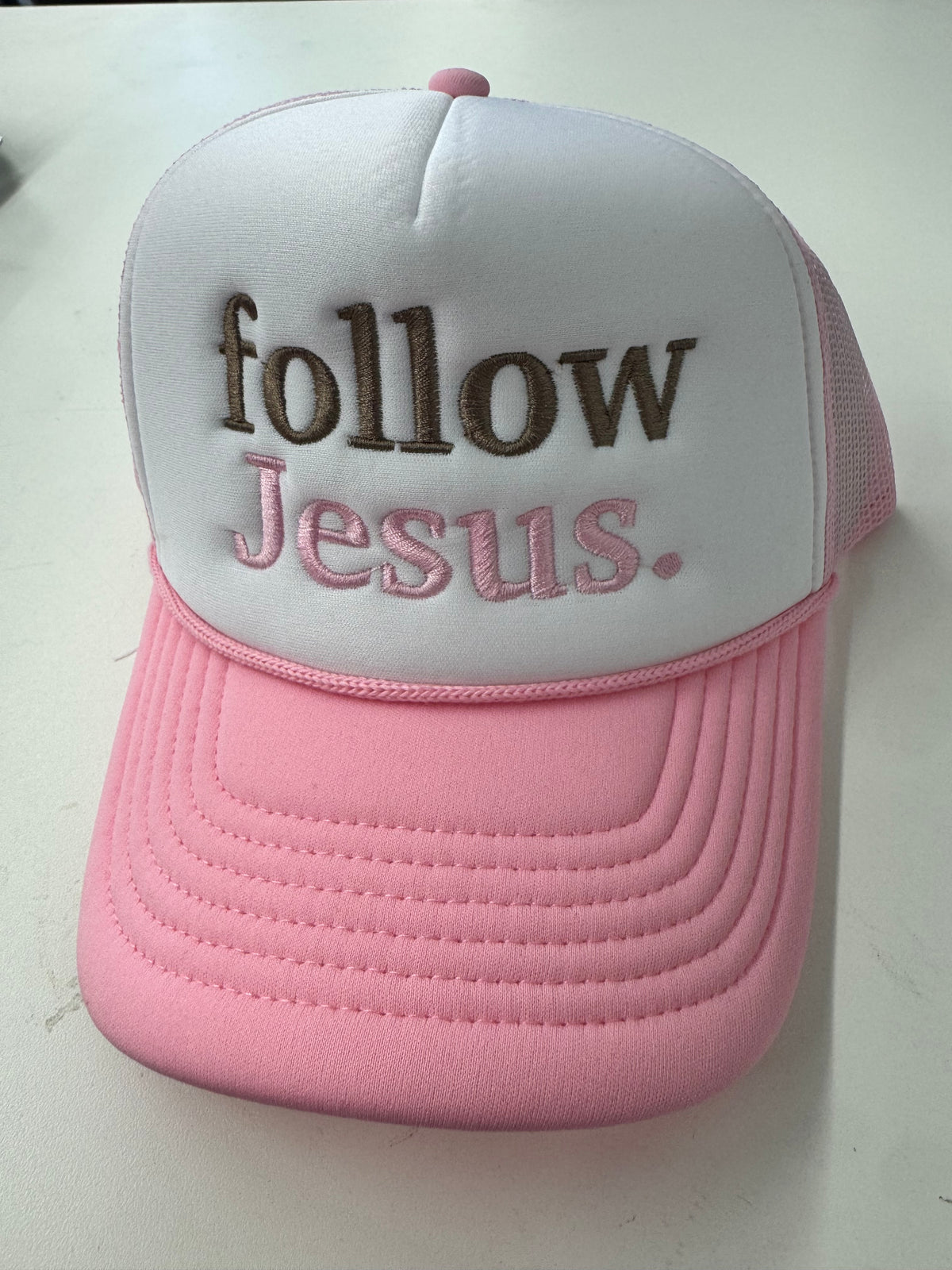 Follow Jesus Foam Trucker Style Hat