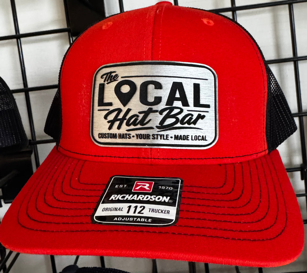 The LOCAL Hat Bar Richardson 112 Leather Patch Hat