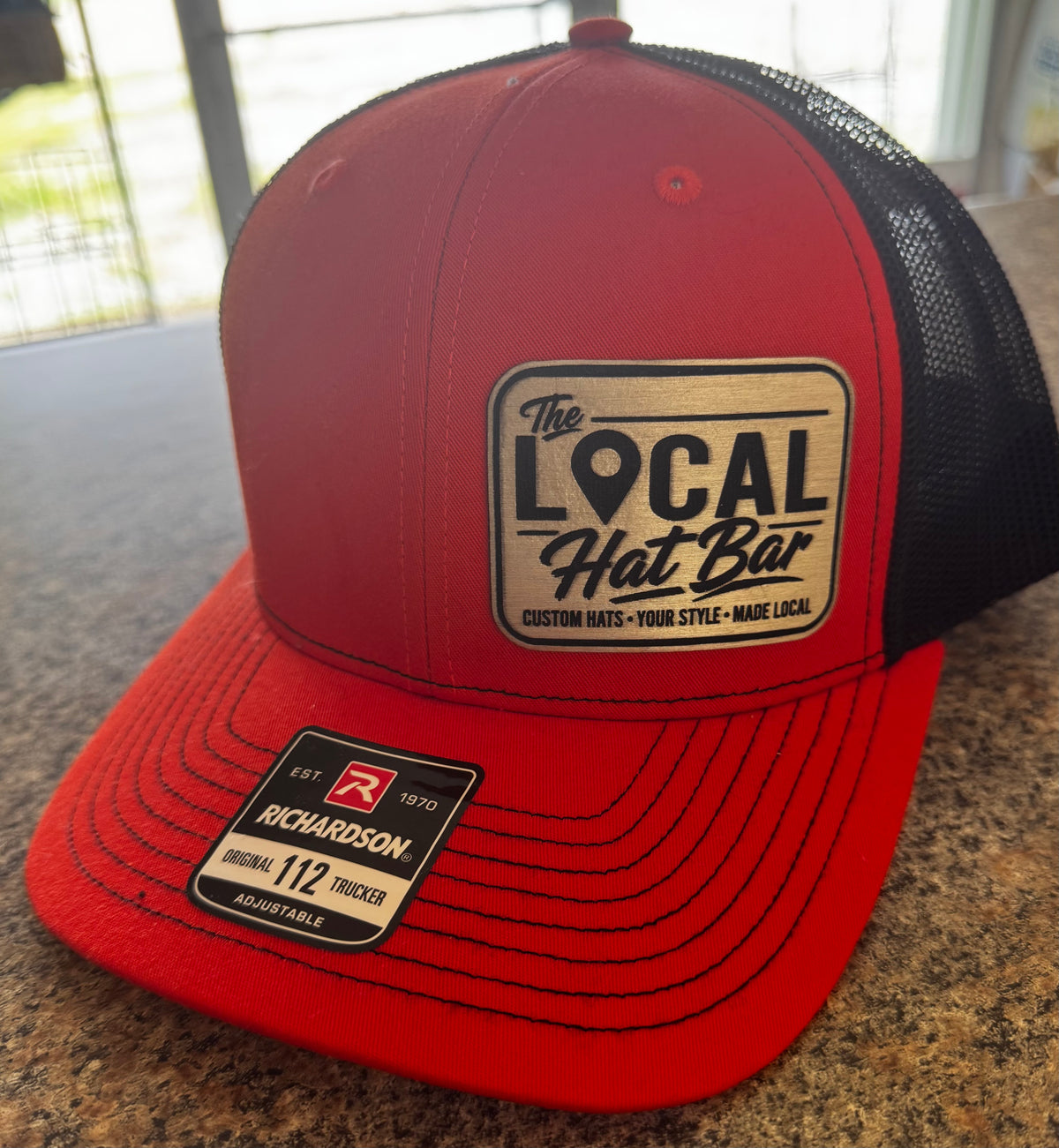 The LOCAL Hat Bar Richardson 112 Leather Patch Hat
