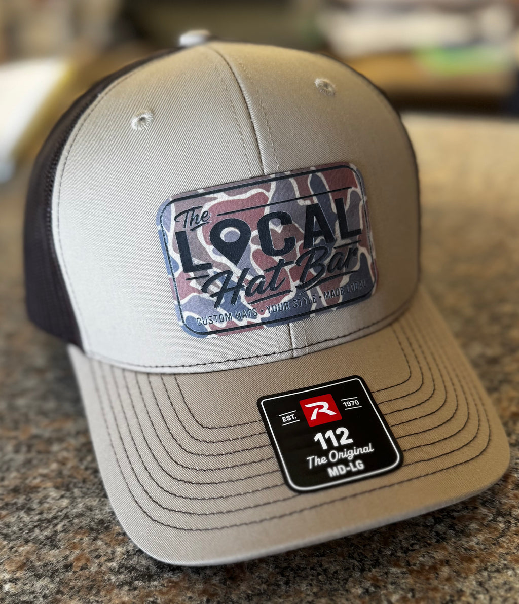 The LOCAL Hat Bar Richardson 112 Leather Patch Hat