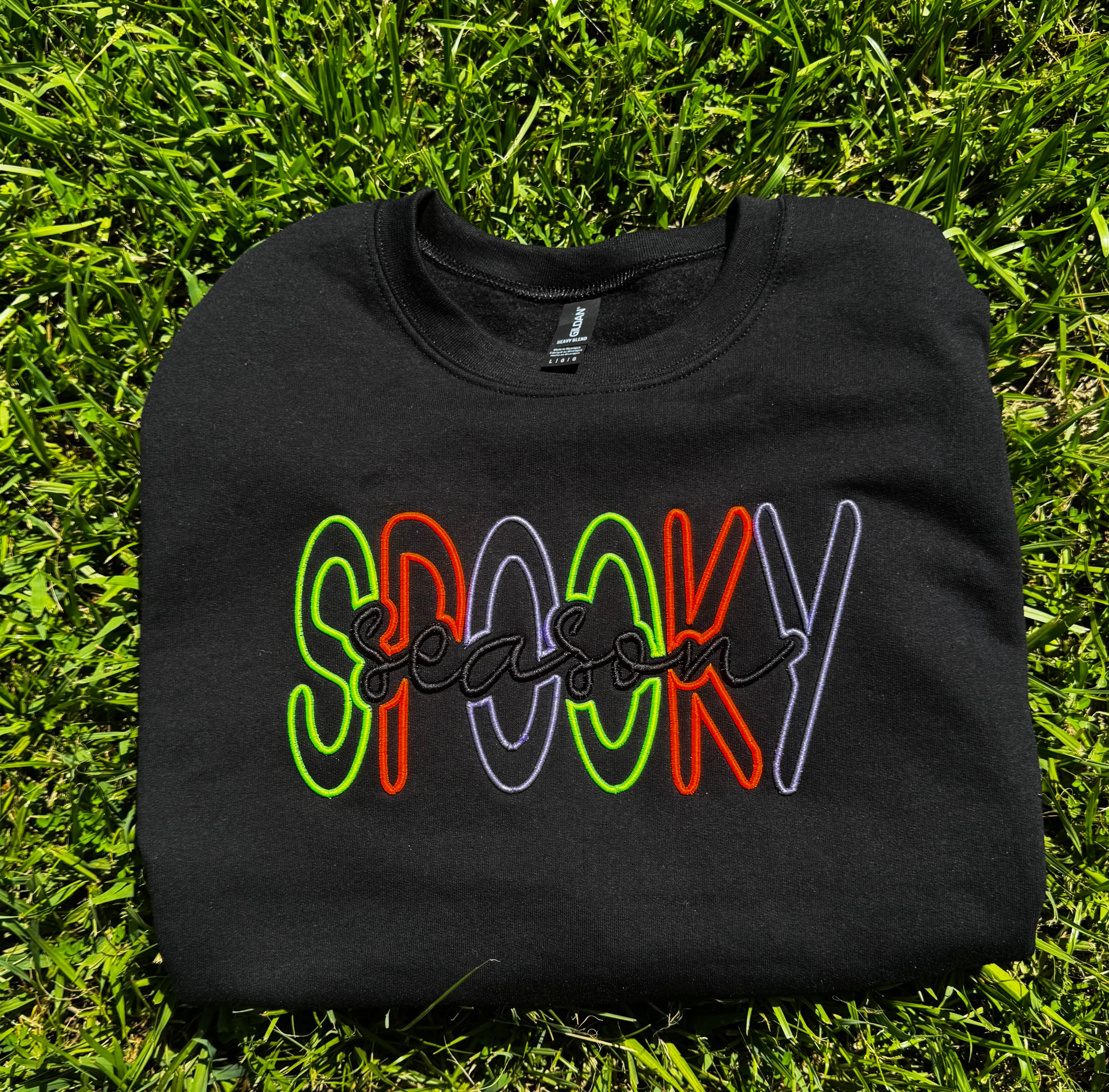 Spooky Season Puff Embroidered Sweatshirt