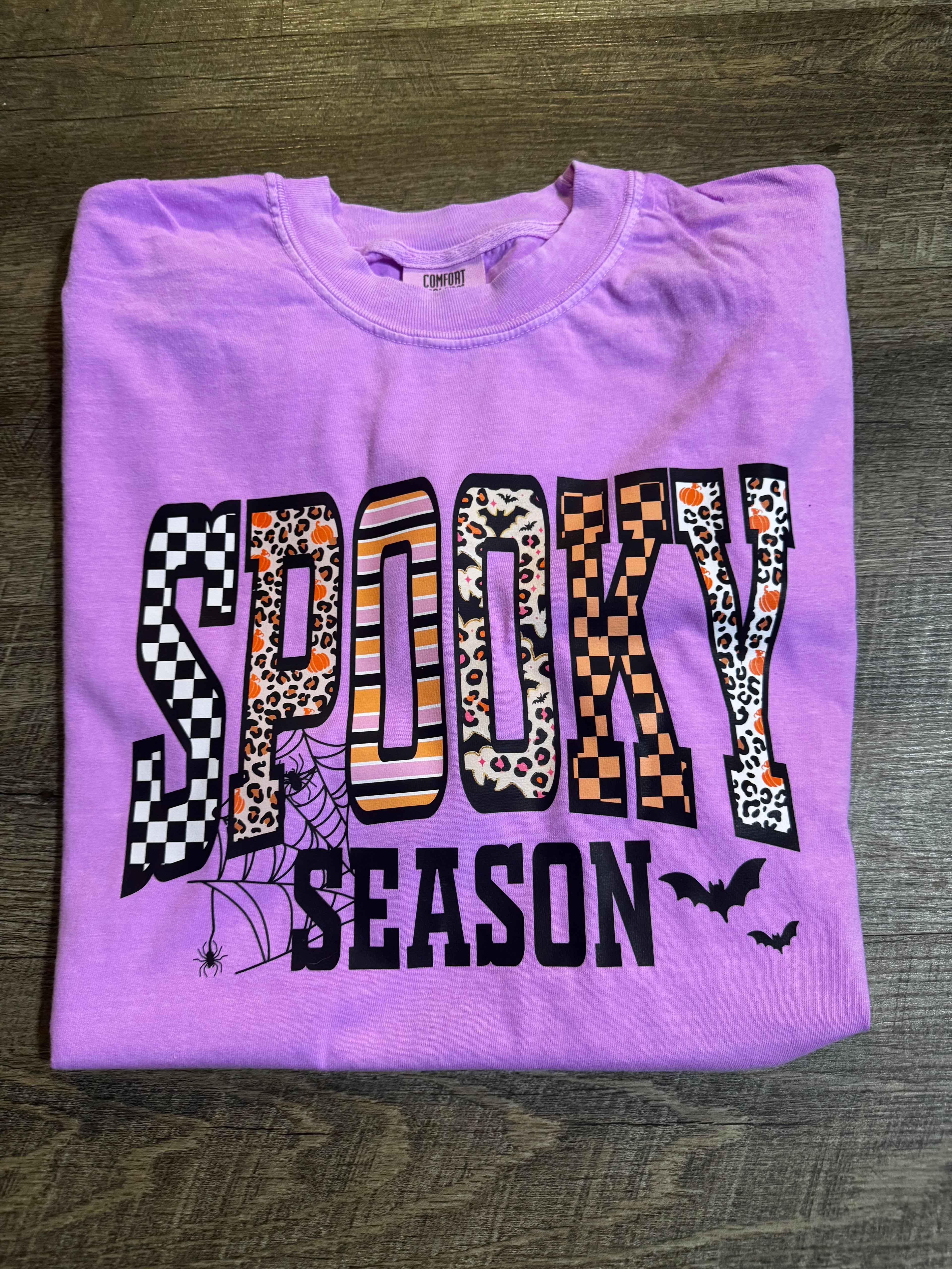 Spooky Season Halloween Graphic Tee - Comfort Colors