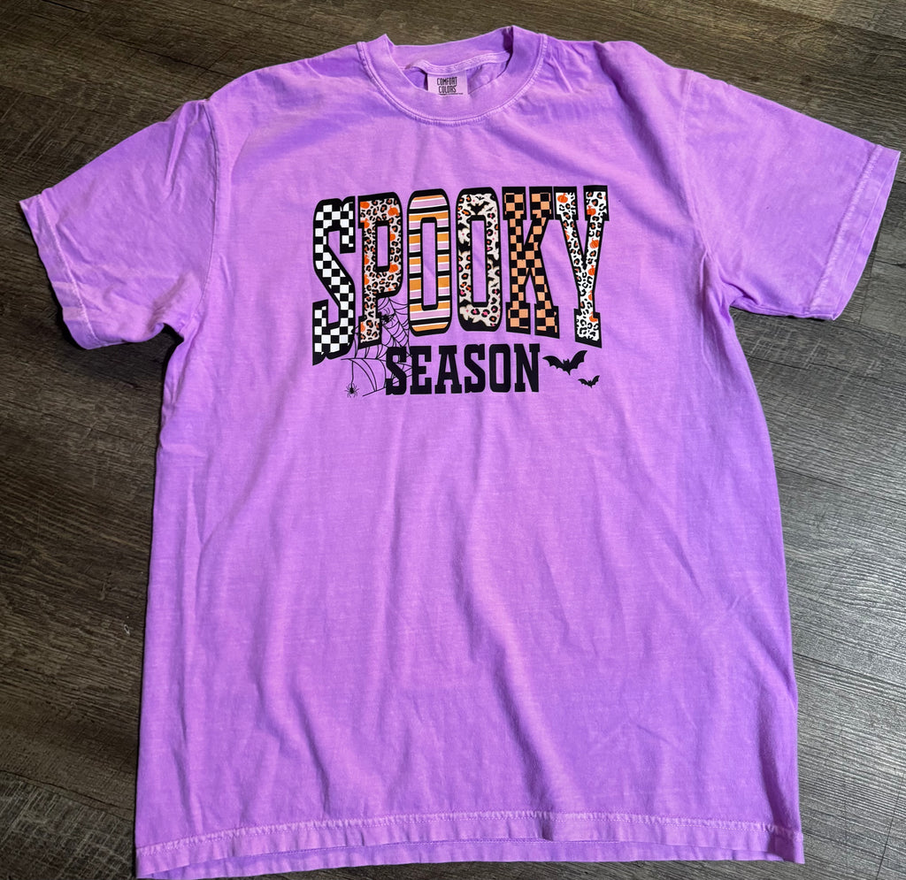 Spooky Season Halloween Graphic Tee - Comfort Colors