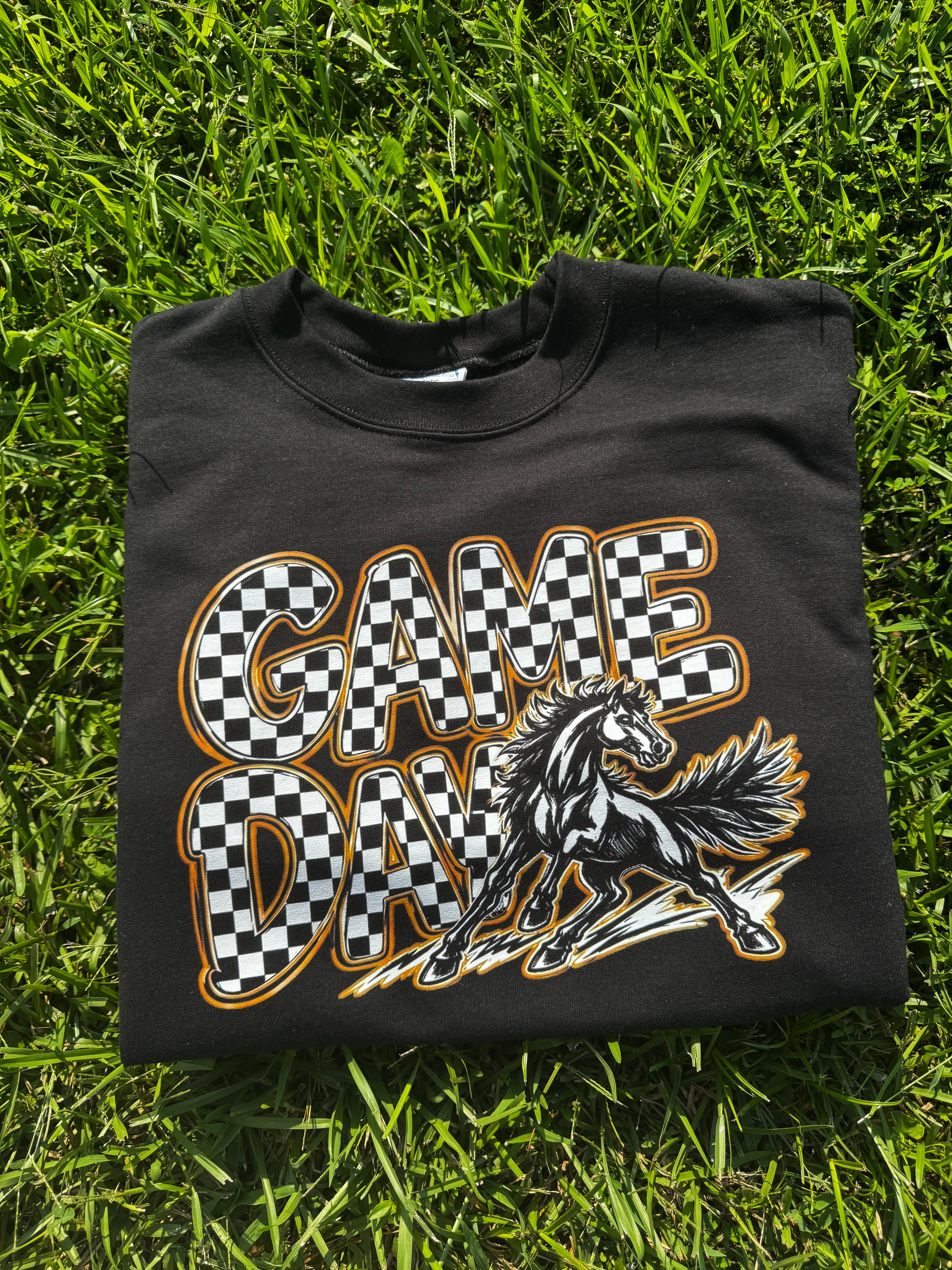 Dark Horse Game Day Checkered Sweatshirt